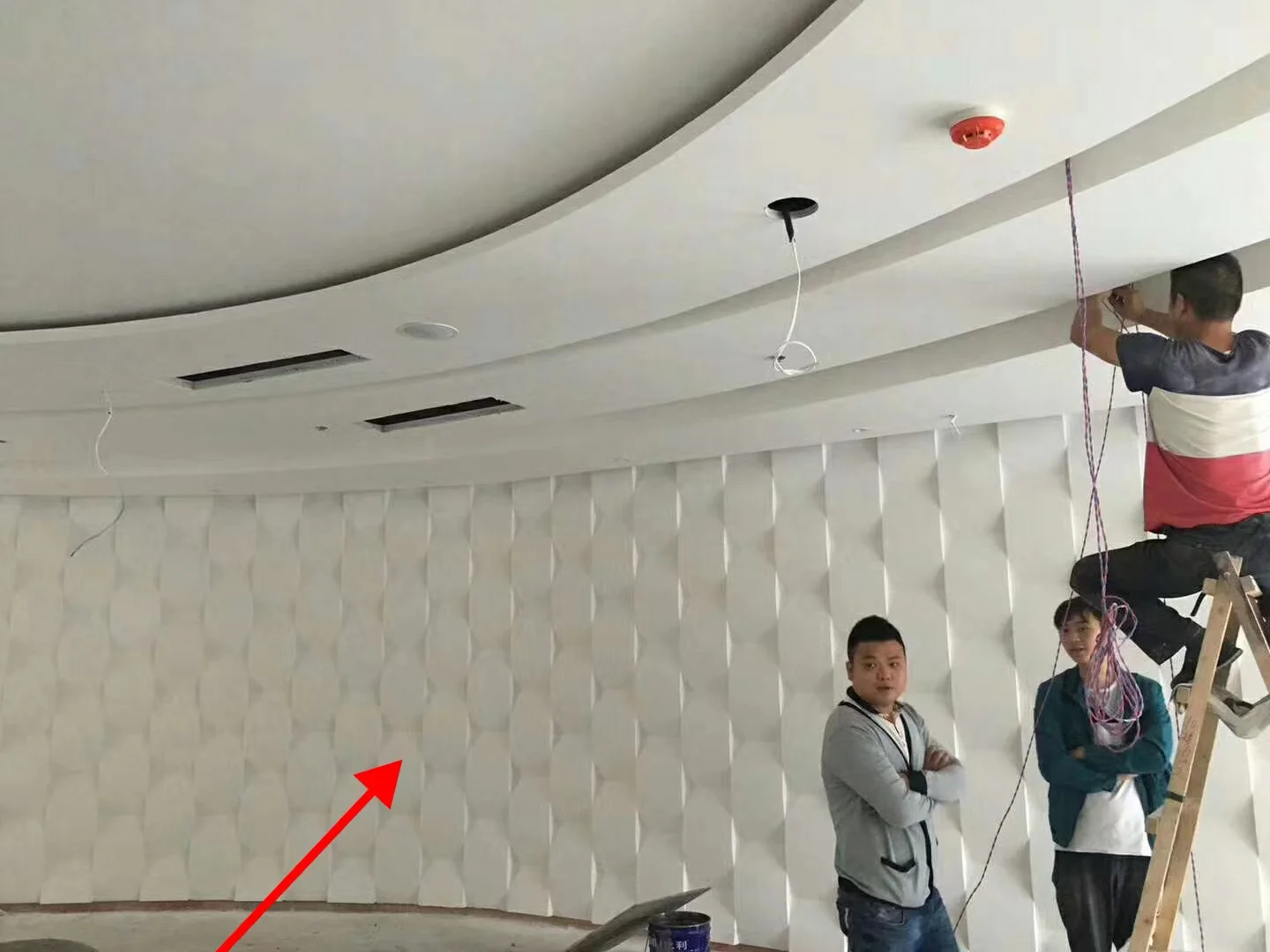 Factory direct sales of the best-selling GRG wave board for indoor walls, background walls