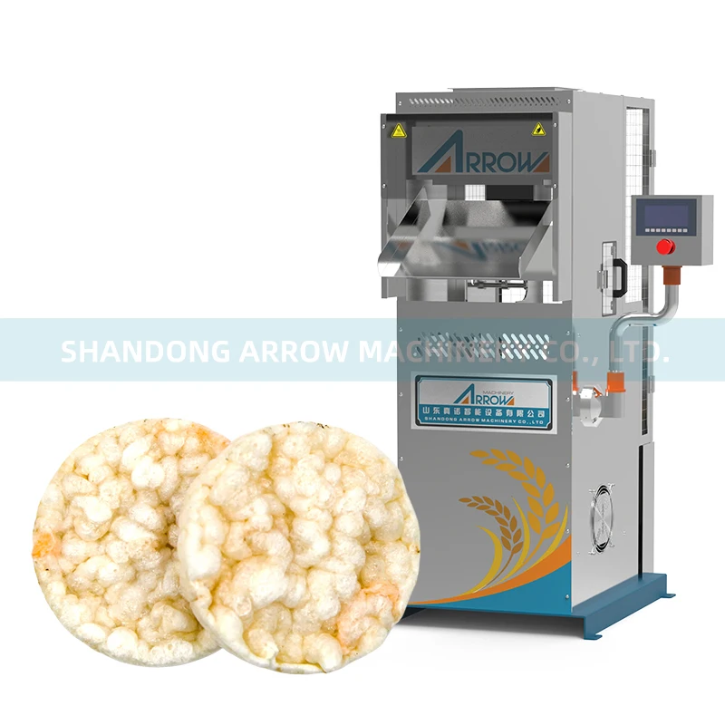 Healthy Puffed Quinoa Cakes Machinery Green Cereal Puffed Cakes Process Line