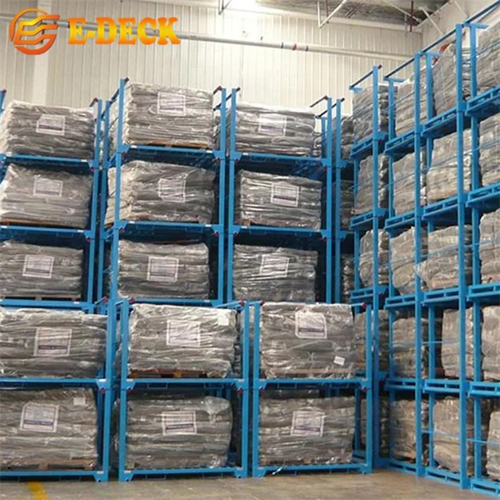 Foldable hot sale metal industrial warehouse storage commercial transport welded rigid portable stacking nestainer racks