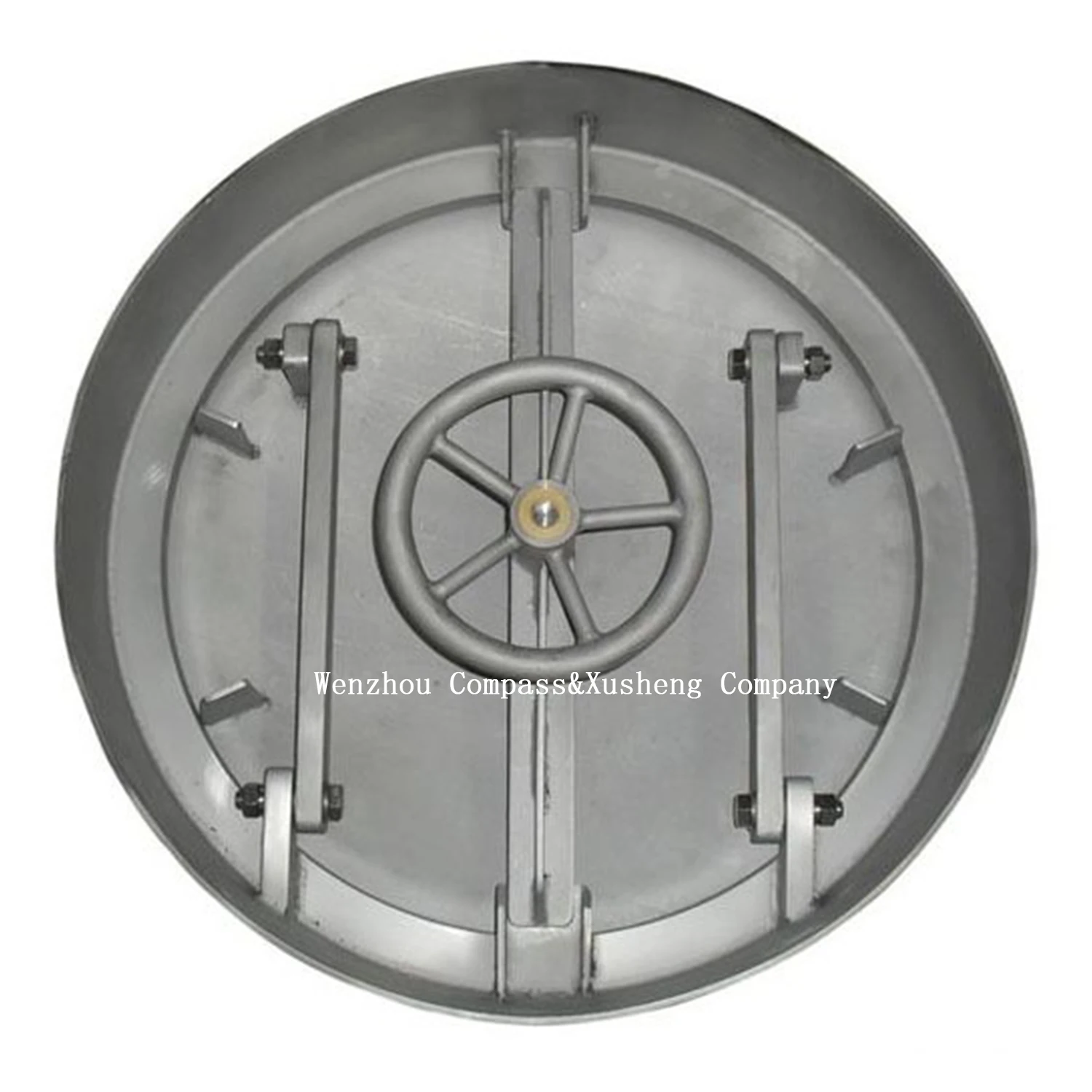 Wenzhou Stainless Steel SS304 Industrial Grade Round manhole 700MM Pressure inward Round handwheel Tank Manway