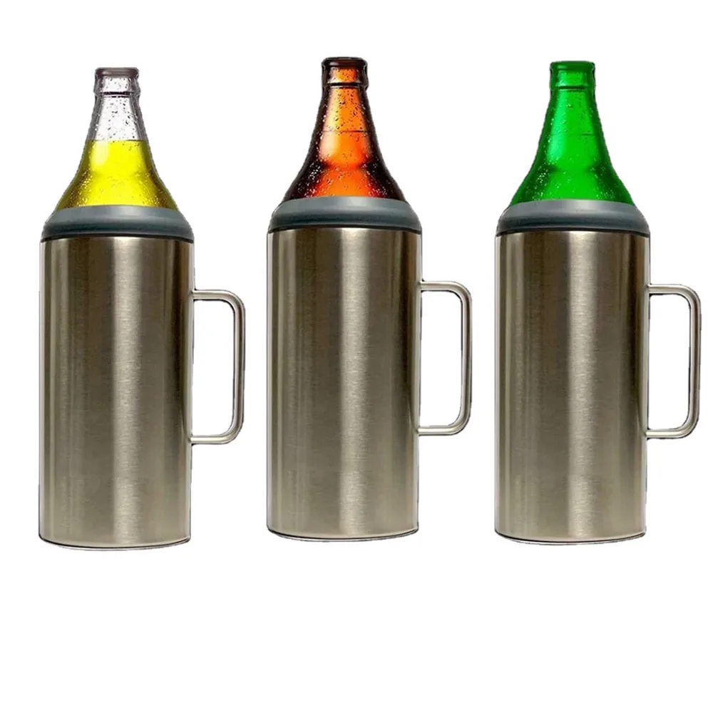 
1.2 Lts Porta Caguama 40 Oz Beer Bottle Holder Portacaguamon Double Wall Insulated Stainless SteelBeer Bottle Insulator 