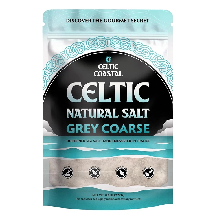 Customized Food Grade Aluminum Foil Sea Salt Packaging Mylar Spices Bag Moisture Proof Stand Up Pouch For Bath Salt