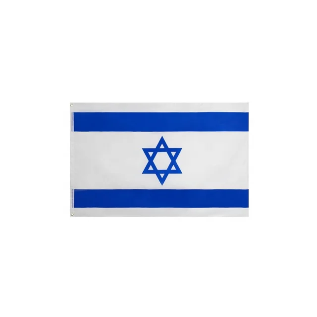Hot Sale 3X5 ft Stock 100% Polyester Israel Flag