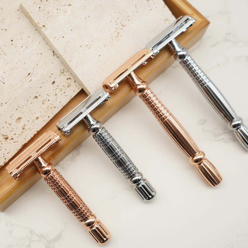 Retro style Metal Shaving razor Butterfly open head classical Double Edge Safety Razor