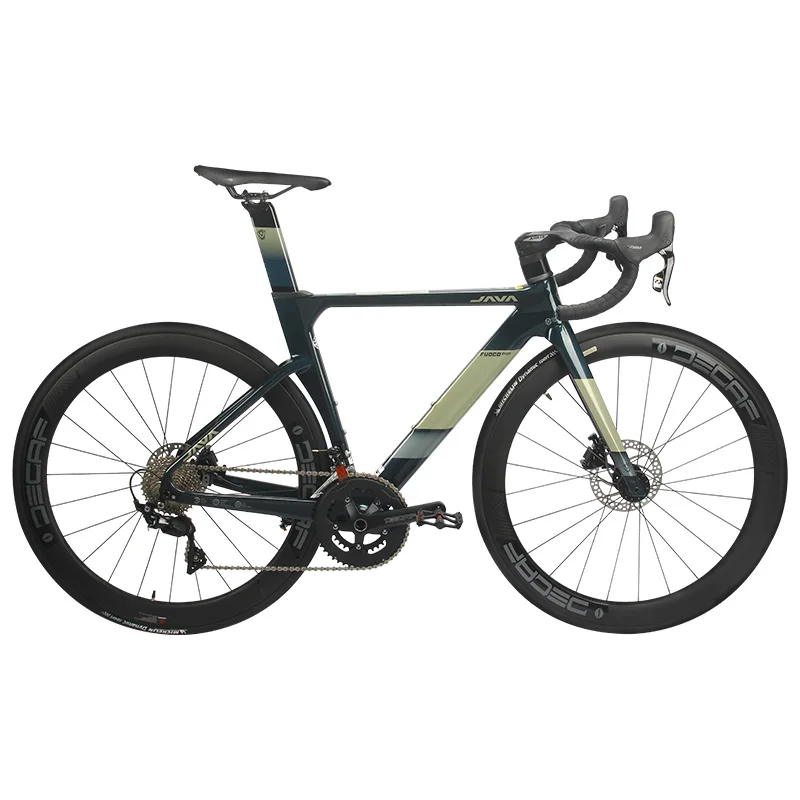 JAVA FUOCO TOP Road Bike 24 Speed Carbon Fiber Road Bicycle LTWOO ER9 Hydraulic Disc Brake Electronic Shift UCI Certification