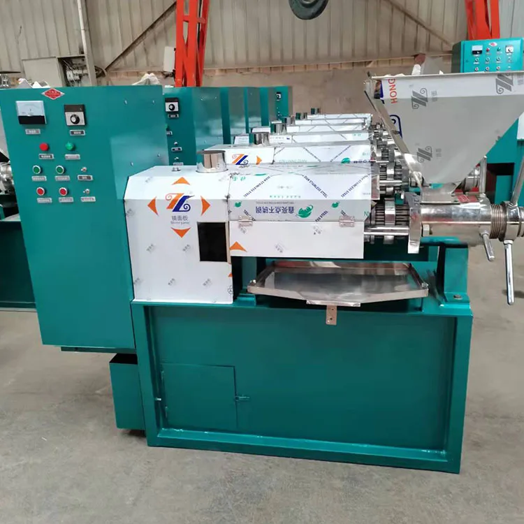 China Cold and Hot Press Peanut Coconut Sunflower Oil Press Machine  large sunflower seed screw oil press machine