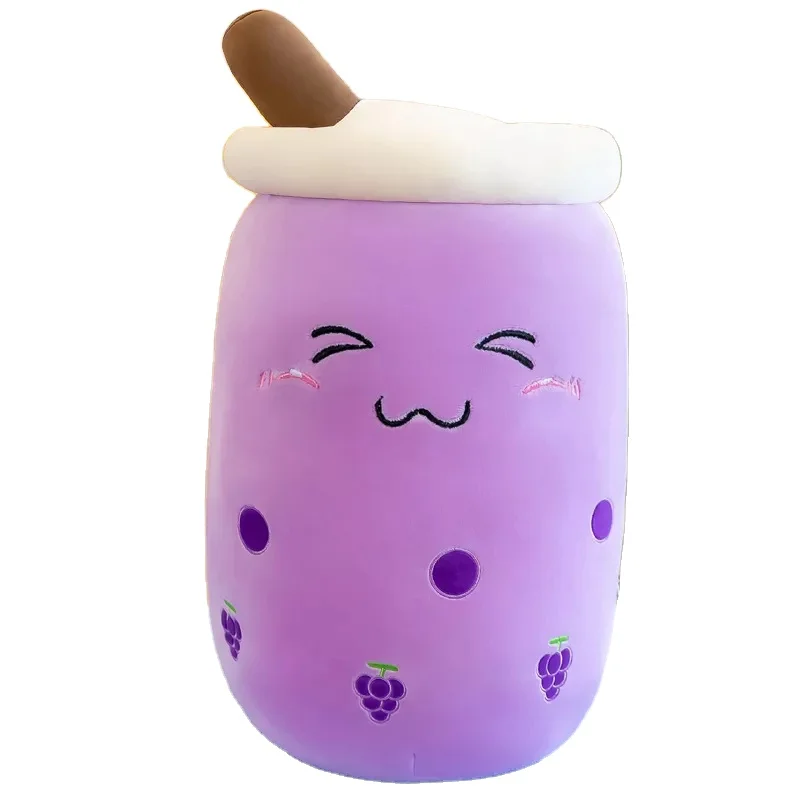 COMEMOIRHot Sell Cute Fruit Drink Plush Stuffed Soft Milk Tea Plush Boba Tea Cup Toy Bubble Tea Plushie Pillow Cushion Kids Gift
