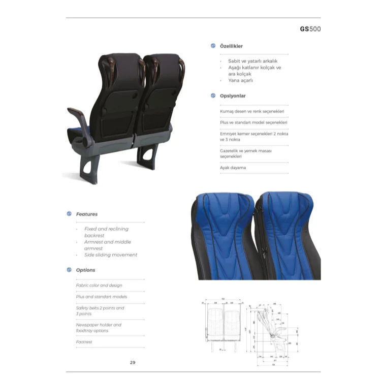 High quality marine passenger PU boat chair/seat passenger seat