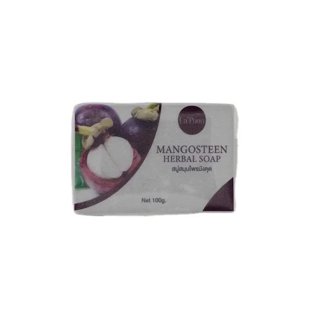 Mangosteen Natural  Herbal Soap for Whitening & Clear Skin Handmade Manufacturer From Thailand / OEM Wholesale 100 Gram.