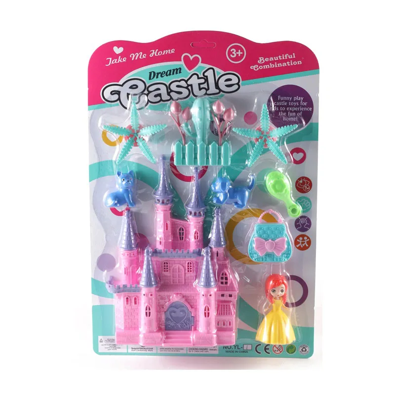 JUGUETE Hot Sale Princess Villa Set Girl Family Play Game House Toys Beautiful Castle Toys