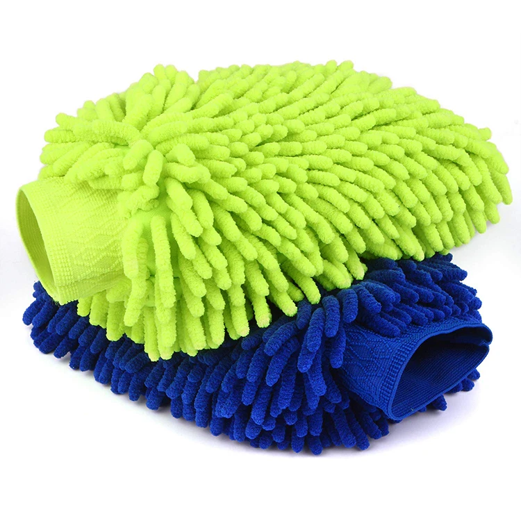 Tricol microfiber chenille cleaning mitt car washing glove microfiber cleaning tools gloves household items China wholesale