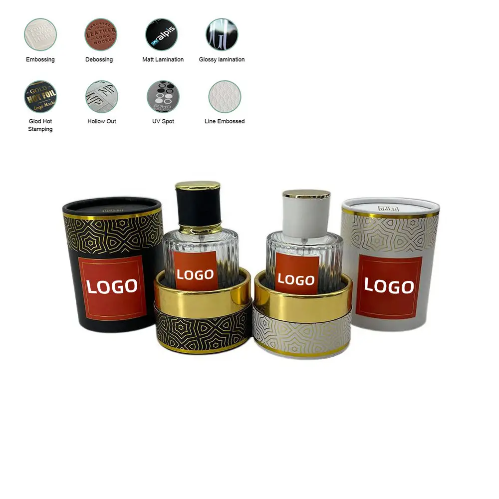 Custom Size Transparent Window Kraft Round Paper Tube Packaging Cardboard Tube Cylinder Paper Box With Clear Pvc Window