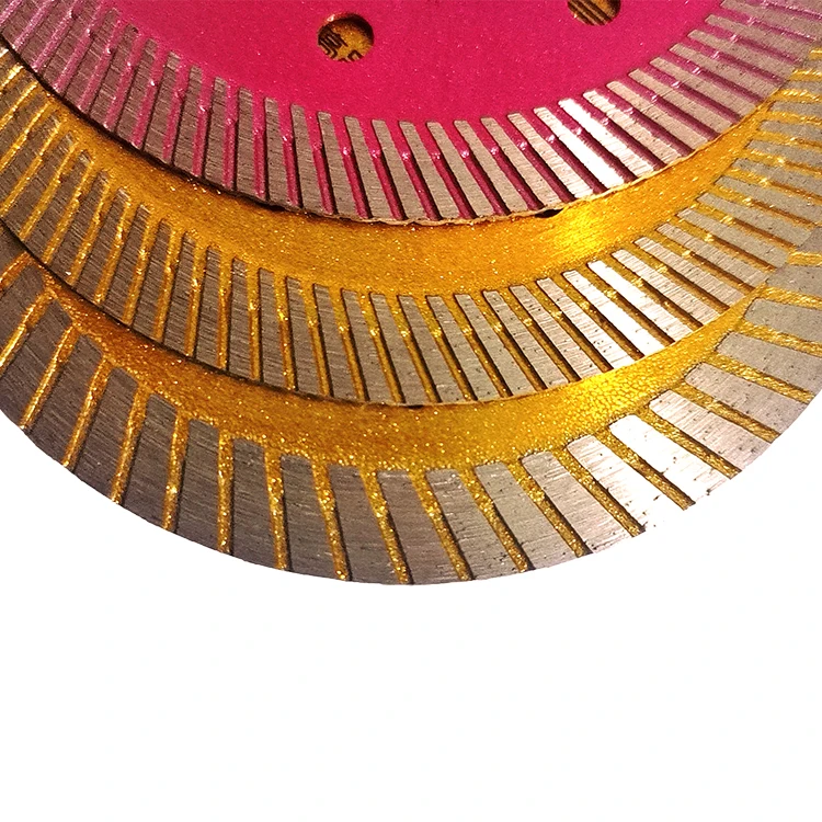 Turbo Diamond Saw Blade Disc Porcelain Tile Ceramic Granite Marble Cutting Blade for Angle Grinder