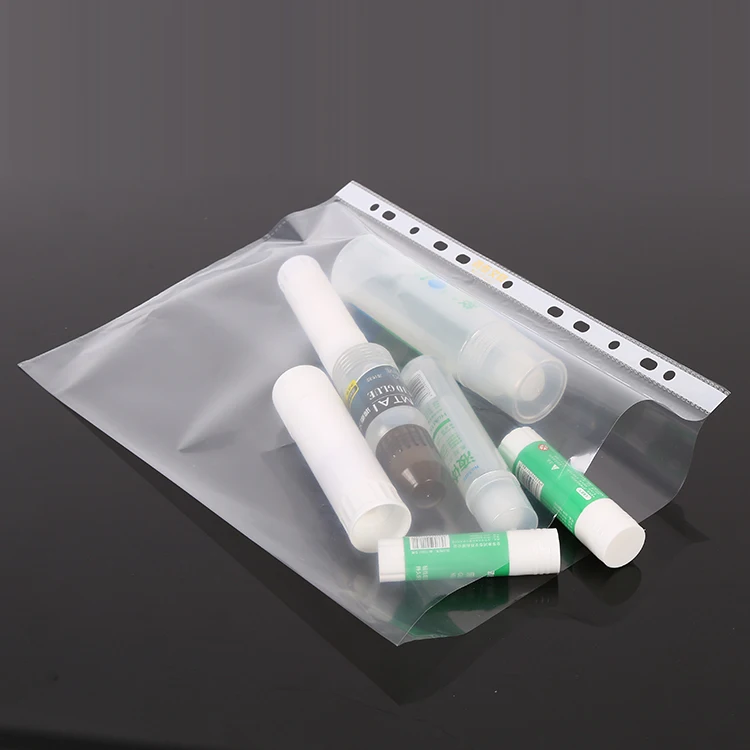 
100x A4 Clear Plastic Punched Pockets Filing Folders Wallets Sleeves Home, Office and School Document Files 