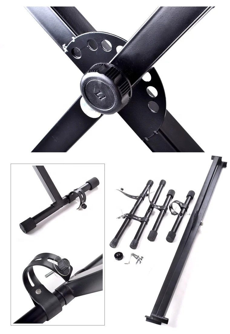 Musical  instruments  keyboard music stand ajustable large single X piano keyboard stand