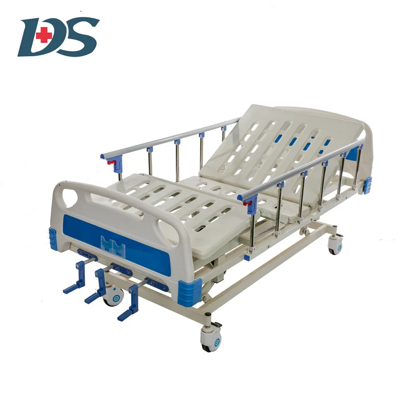 3 Functions 3 Crank Aluminum Side Rails Manual Hospital Bed