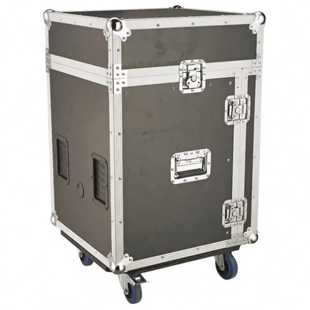 China strong manufacturer black dustproof large rolling aluminum flight case for microphone stand