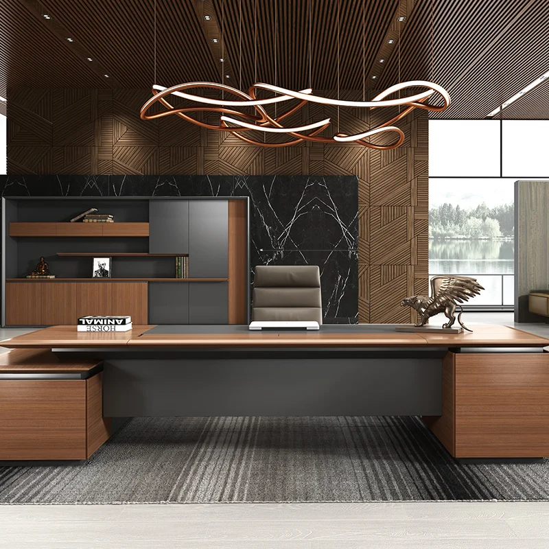 Good Quality Luxury Ceo Boss Manager Desk Executive Wooden Office Table