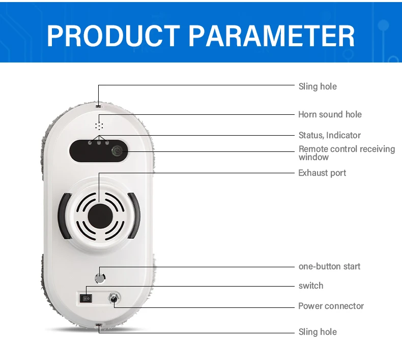 Hot Automatic Robot Vacuum Cleaner Household Robot vacuum Glass Cleaner Fully Automatic Electric Window Cleaning Robot