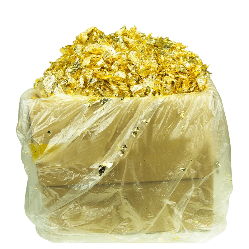 1kg Copper Leaf Flakes Silver Aluminum Flakes Imitation Gold Flakes Gilding Craft Art Home Furniture Frame Nail Decorating
