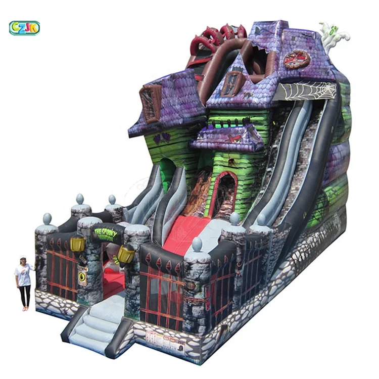 Дешевая водная горка, коммерческая надувная водная горка с бассейном