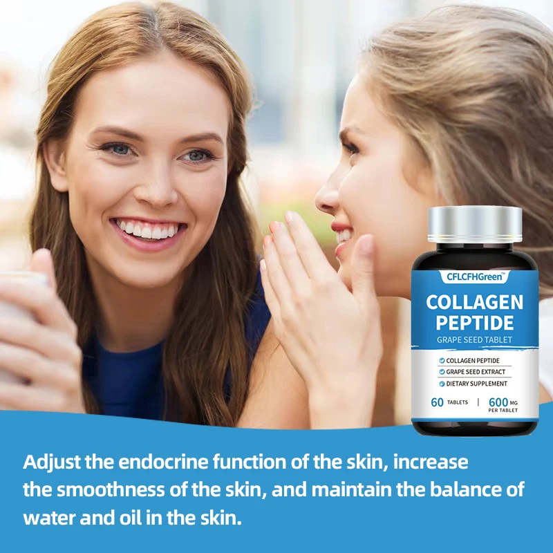 CFLCFH 60Tablets Collagen Supplement grape seed extract capsule Antioxidants Tablet For Hair Skin And Nails