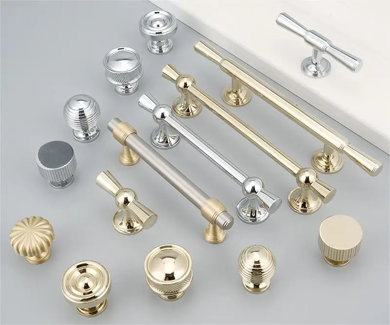 Nordic Ring Round Furniture Cabinet Brass Gold Handles Drawer Pulls Wholesale Kitchen Hardware Hotel Knobs & handles