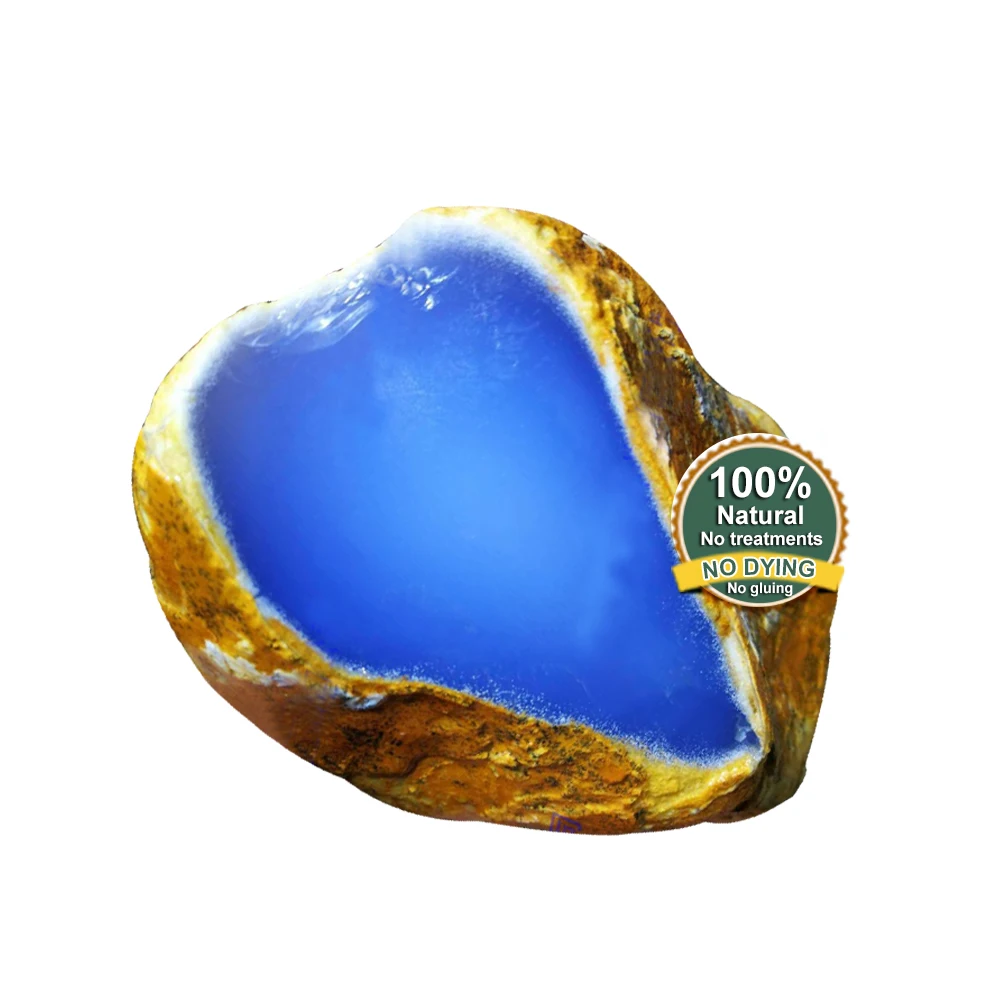 
Wholesale Grade AA Blue Chalcedony Roughs natural crystal gemstone blue agate jade jasper raw materials stones 