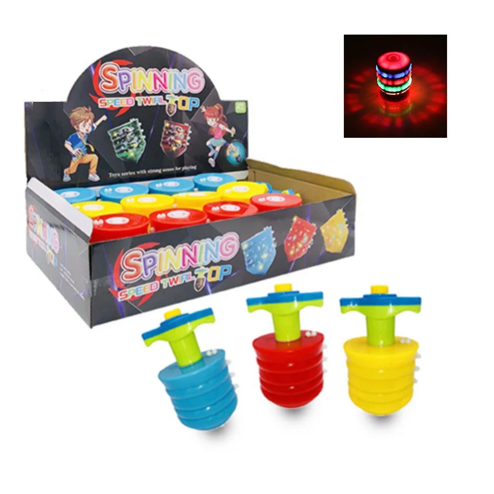 Вращающийся верх с пружинной шайбой игрушка легкая