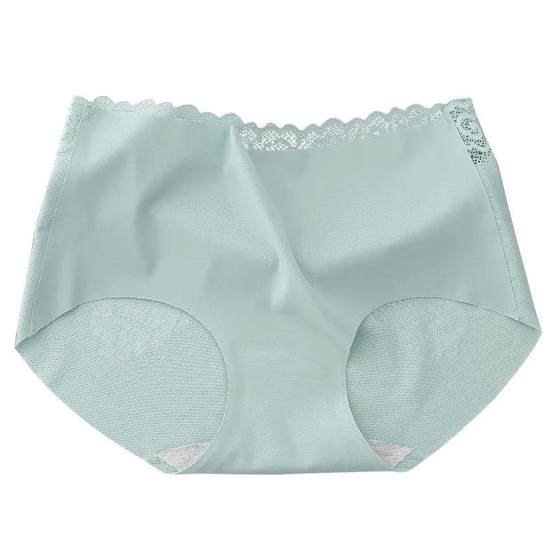 
Ice silk seamless cotton bottom crotch panties women lace hot style ladies underpants plus size women panties 