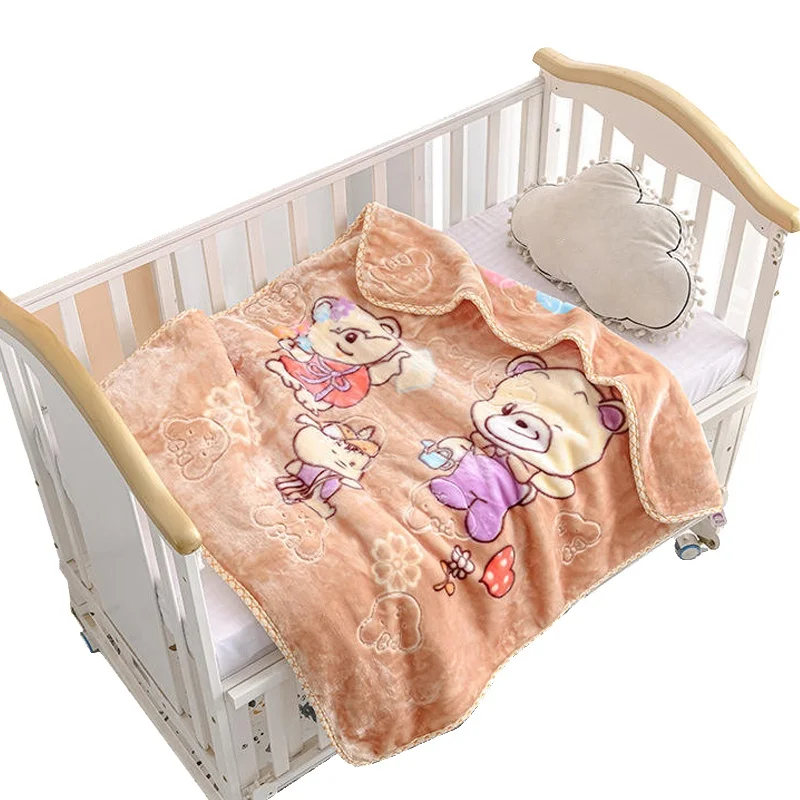 wholesale Super soft baby raschel blanket heavy 1 ply korean mink blankets weighted blankets for kids