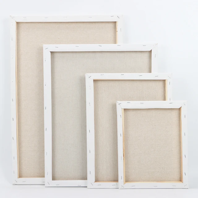 Good price Art supplies blank stretched artist oil painting canvas 100%  280g pure cotton canvas for oil and acrylic pain