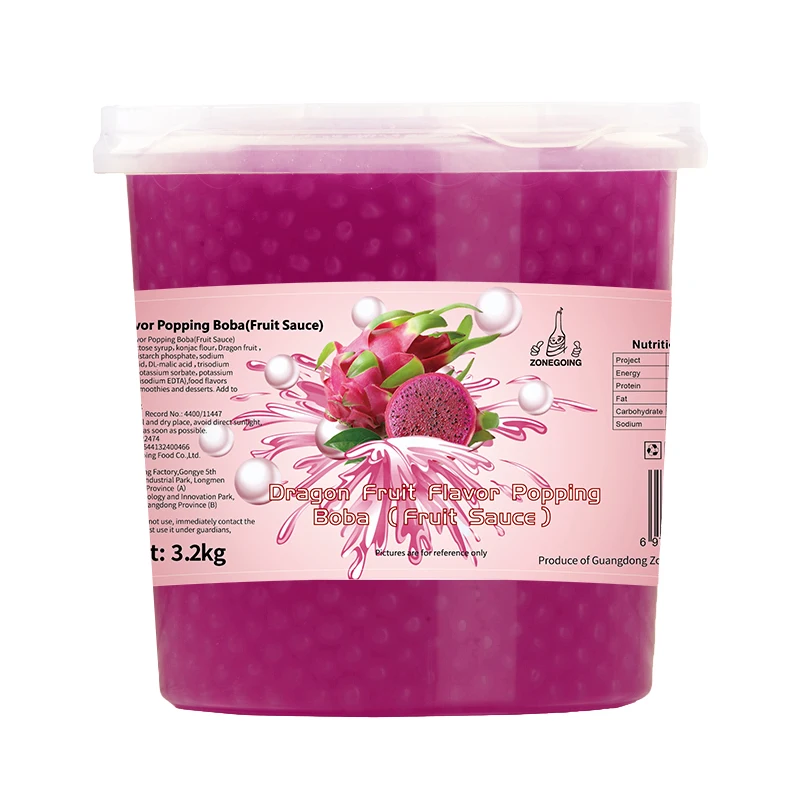 3.2kg dragon fruit tapioca tea milk boba pearls for bubble tea and desserts ingredients
