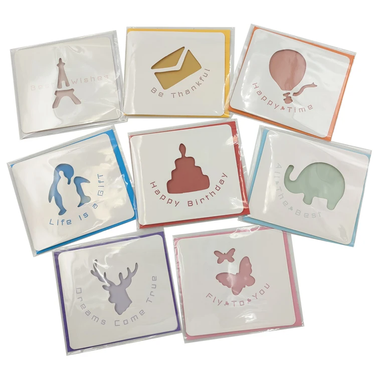 In Stock Luxury Wedding Invitation Birthday Christmas Valentine Festival Hollow Out Greeting Card With Envelope