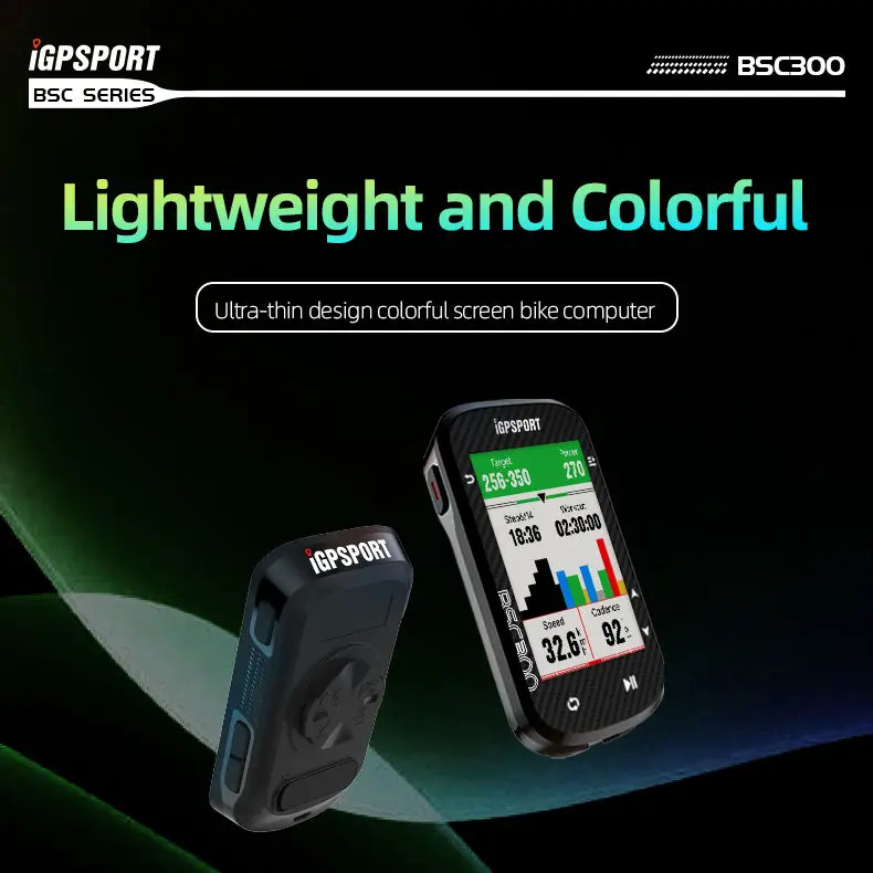 IGPSPORT BSC300 GPS Portuguese Russian ANT+ Cycling Bike Computer Waterproof Bicycle Sensor Group Odometer