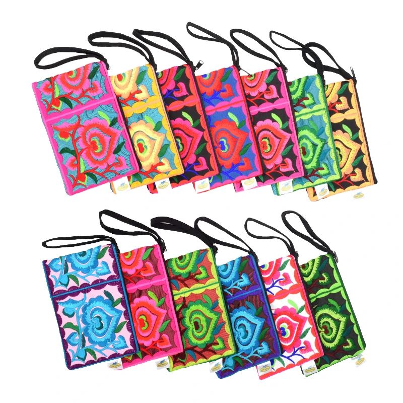 New arrival brand new embroidered 100% rayon thai hmong beach bags
