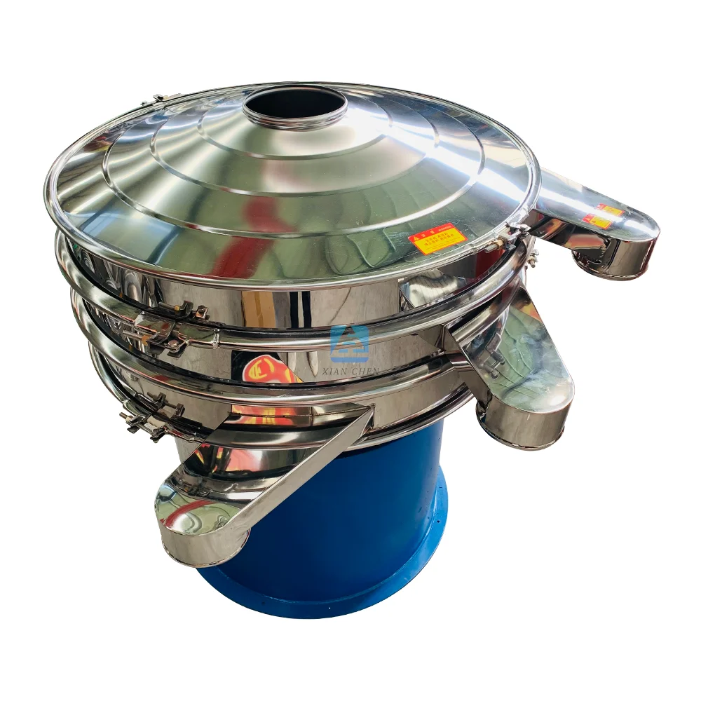Industrial Carbon Powder Separator Rotary Vibrating Screen Cassava Starch Sifter Circular Vibrating Sieved Sieved