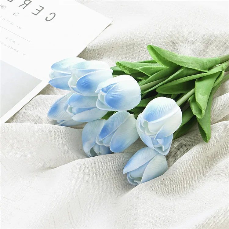 Wholesale Real Touch Artificial PU Tulip Flowers In Bulk Real Touch Tulip For Decor