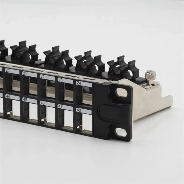 FTP 24Port  Empty Patch Panel High Quality Networking Shield Empty Patch Panel Use For Keystone Jack