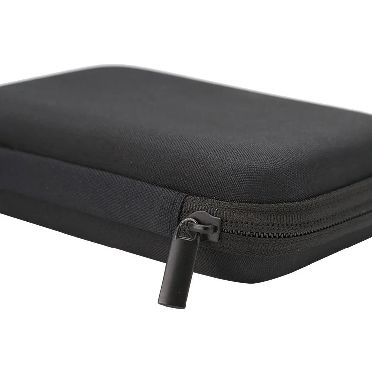 Custom Logo Rubber Zipper Blood Sugar Meter Glucose Meter Diabetes Testing Kit Storage Case Glucometer Bag With Foam EVA Packing