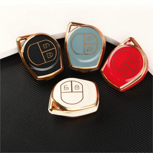 Free Sample for Suzuki Swift Grand Liana SX4 Vitara Amagatarai Soft TPU Car Key Case New Fashion Key Accessories with Key Chain