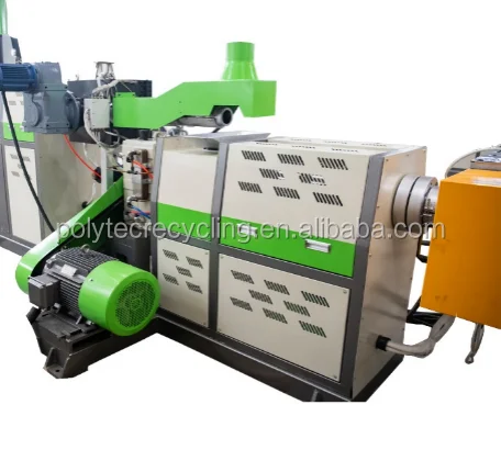 Automatic plastic pelletizing machine PE PP flakes recycling machine plastic recycling equipment