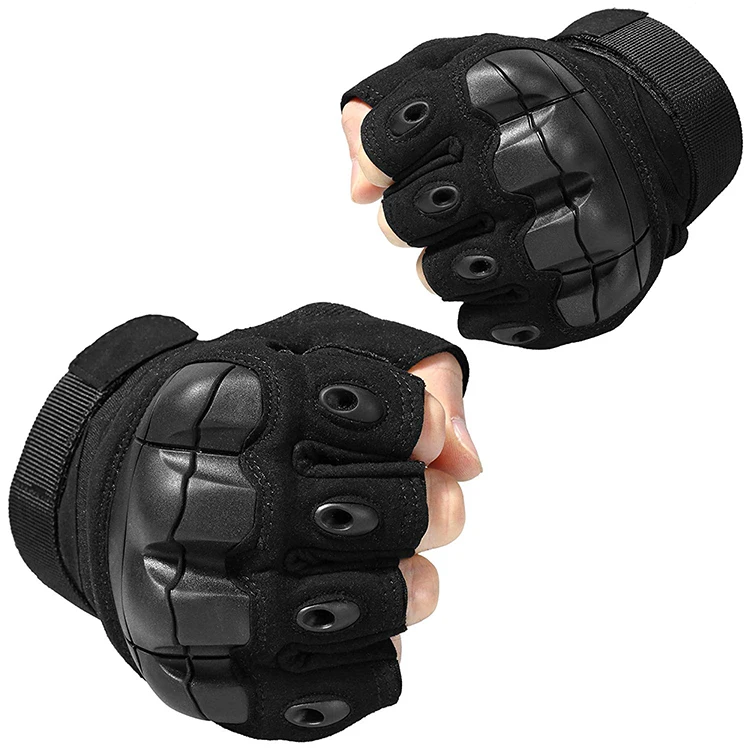 Cut Prevention Breathable Durable Army Half Finger Tactical Fingerless Military Gloves