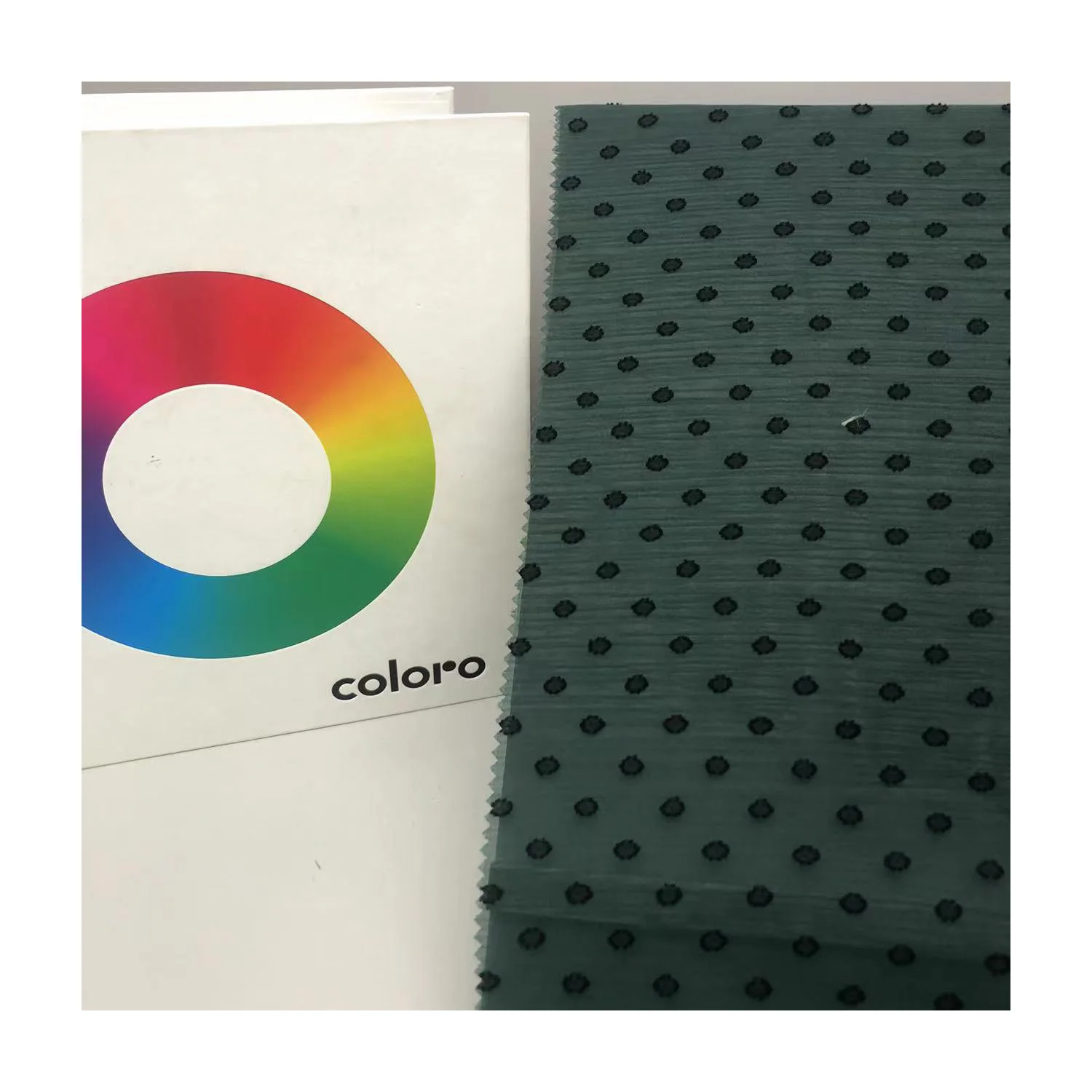 Manufactured In Chinese Factory 100% Polyester Cationic Dot Cut Flowers Fabric For Fashionable Dress And Dresses