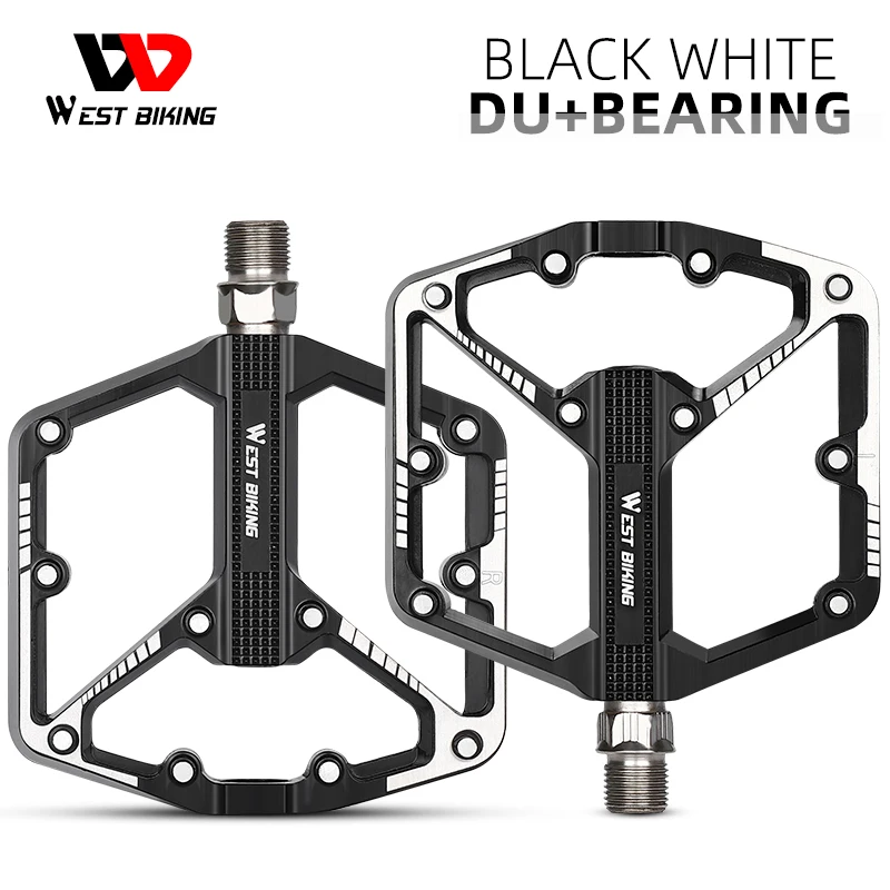 WEST BIKING Bicycle Pedal Nylon Mountain Anti-slip Road Bicycle Pedals Ultralight Outdoor Sports Mountain Custom Bike Pedals
