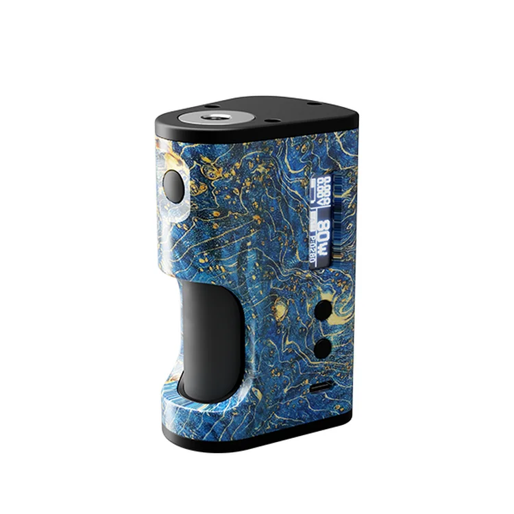 Ультратонкий контейнер для электронной сигареты со стабилизацией древесины, вейп 80 Вт, одна батарея 18650