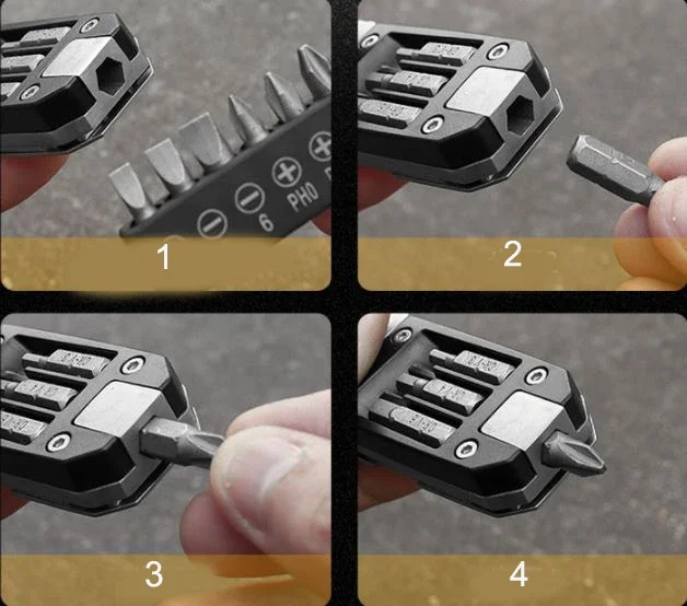 Multi Function Stainless Steel Outdoor Hiking Bicycle Fixed 13 Bits Knife DIY Hand Wrench Tools