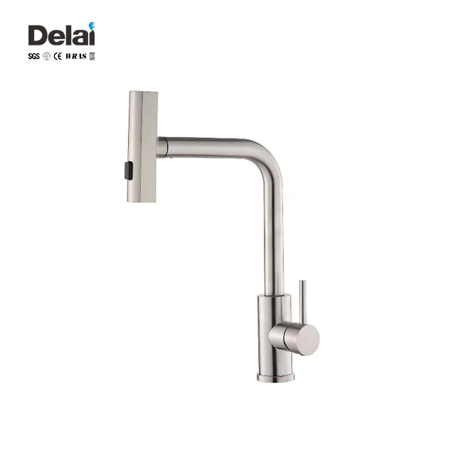Modern Single-Handle 360 Degree Kitchen Faucet Steel Flexible Spout Waterfall Sink Faucet Different Style Ceramic Valve Core