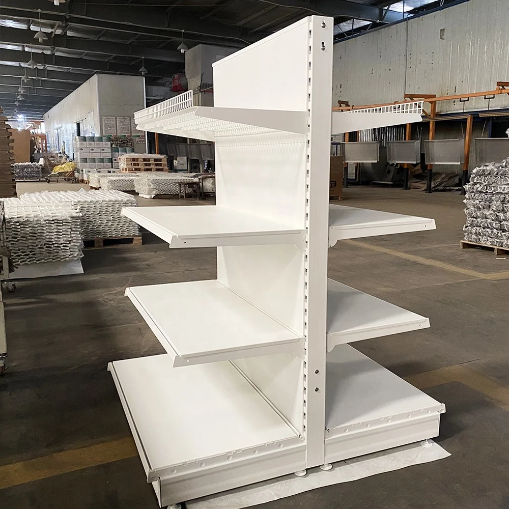 Customized Tegometall Eden Compatible Retail Store Shelving Supermarket Shelves Gondola