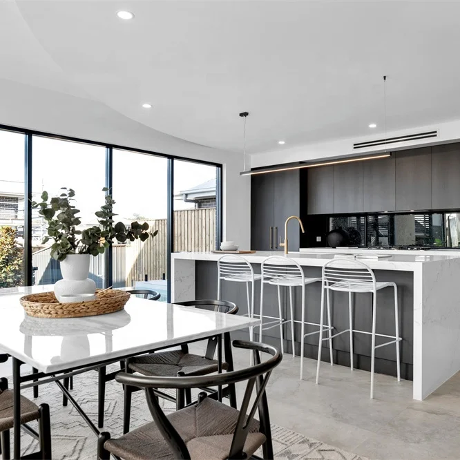 Modern style customized kitchen joinery furniture set with carcase countertop drawer door